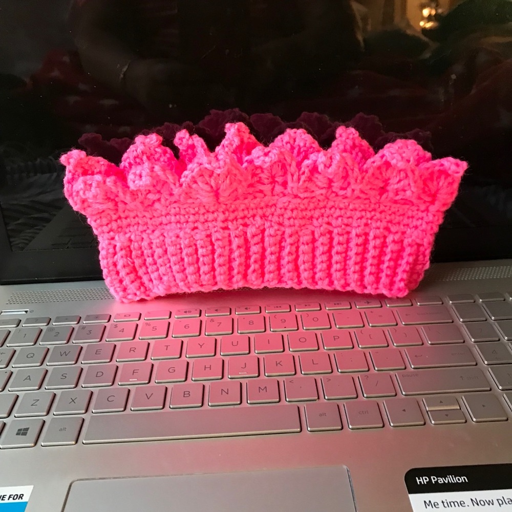 Crochet crown ear warmers